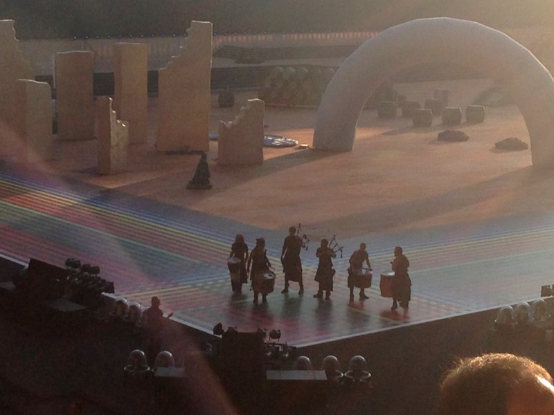 BAND @ CELTIC PARK 2014 CWG CEREMONY.